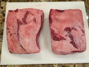 Untrimmed beef chuck short ribs