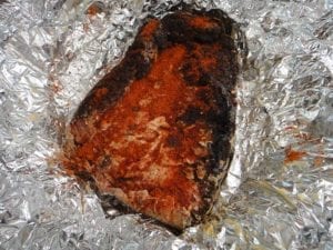 Re-rubbed brisket point