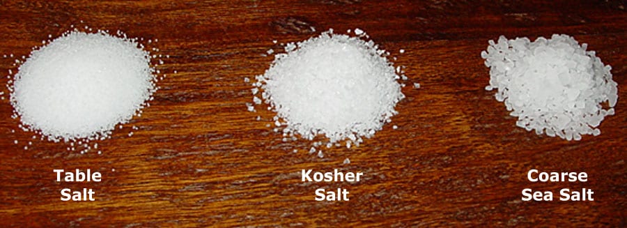 kosher salt vs sea salt