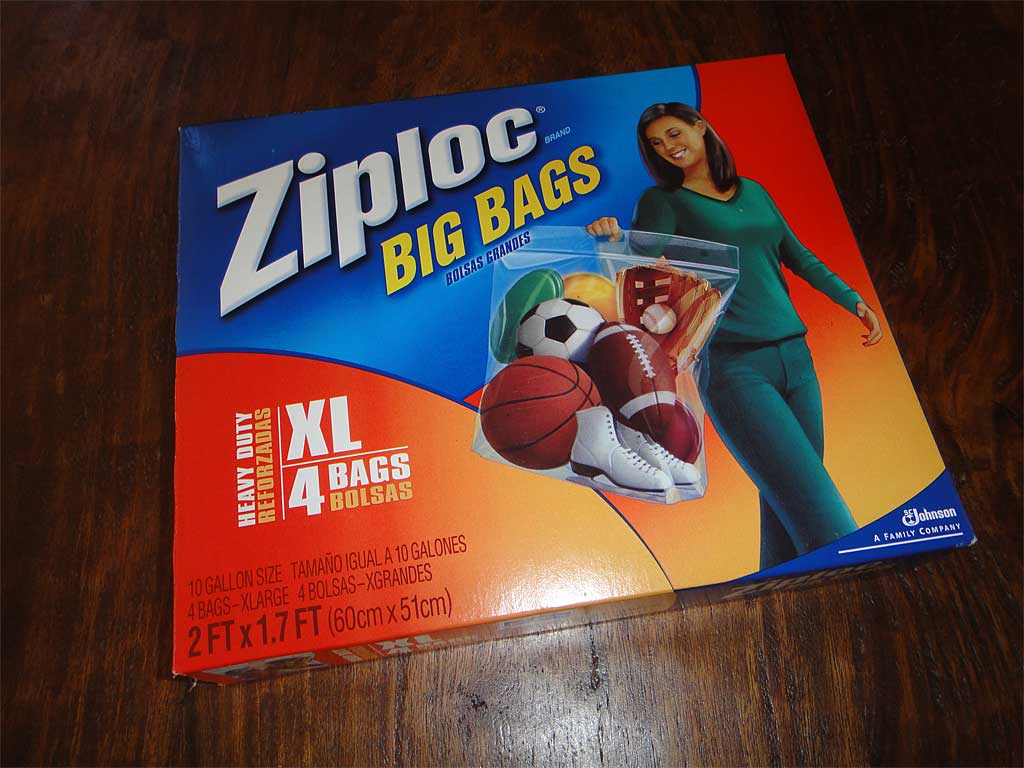 Ziploc Big Bags, XXL Heavy Duty, 20 Gallon Size, 3 bags