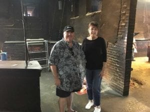 Chris Allingham with Smitty's Market owner Nina Sells