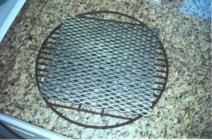 Charcoal grate with expanded metal